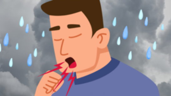 ไอแห้งในช่วงฝนตก! สัญญาณเตือนโรคหลอดลมอักเสบ