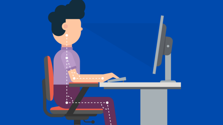 Tag a friend who has back pain! 4 Correct sitting posture for office workers