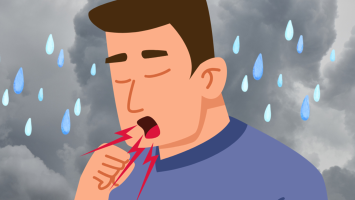 ไอแห้งในช่วงฝนตก! สัญญาณเตือนโรคหลอดลมอักเสบ