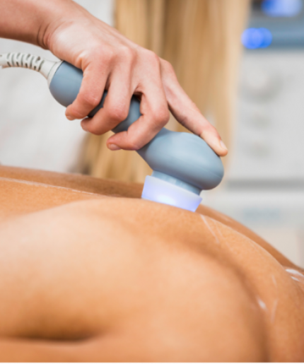 Pain reduction and muscle relaxation program with Ultrasound therapy.